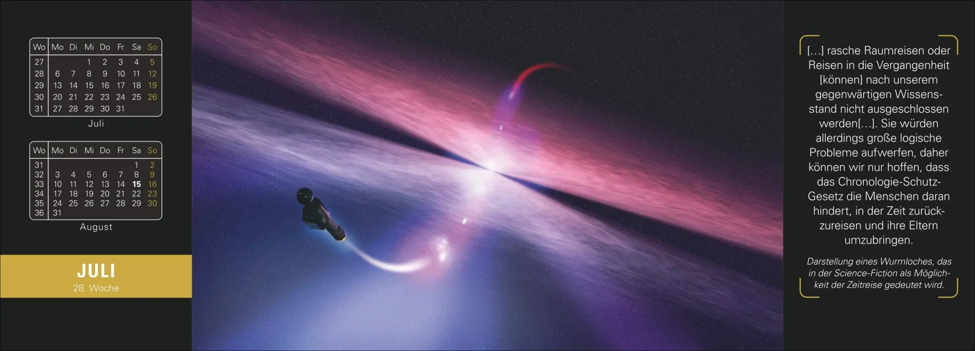 Bild: 9783840038037 | Stephen Hawking Universum Premium-Tischplaner 2026 - Wochenkalender...