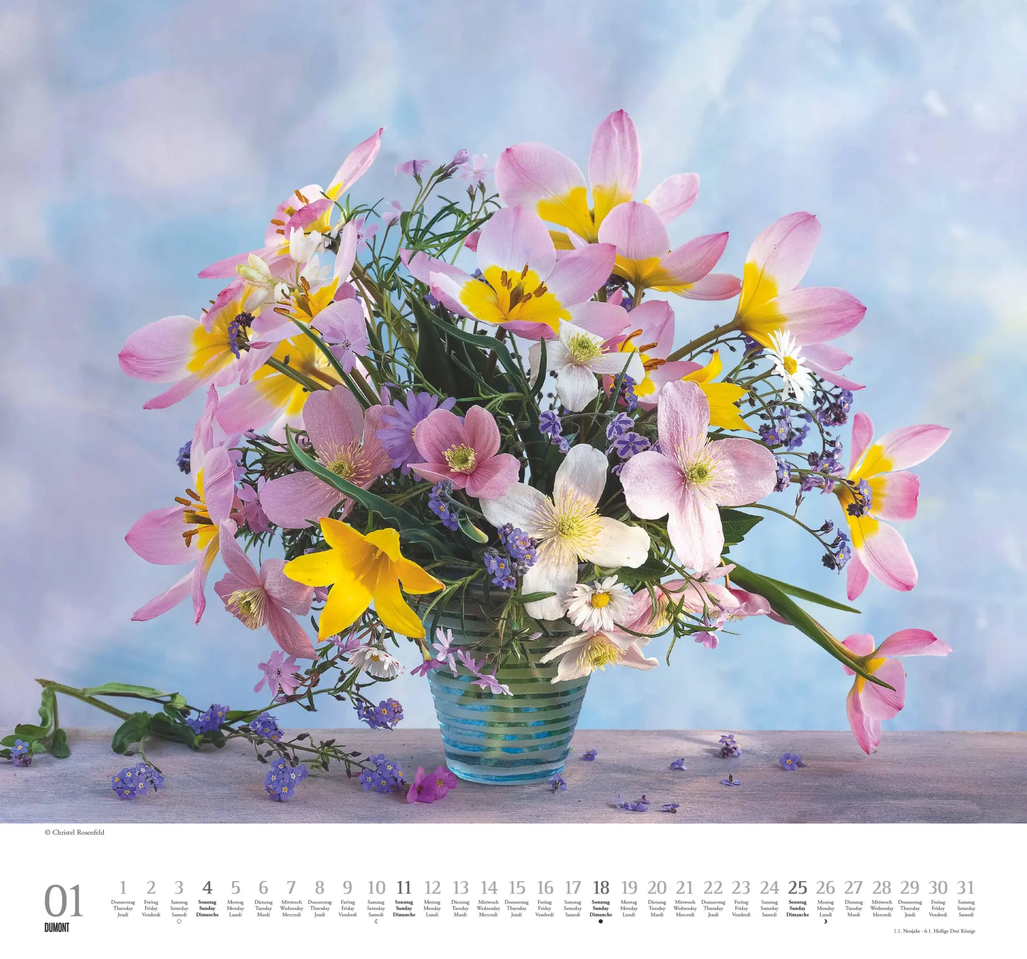Bild: 4069095008137 | Geliebte Blumensträuße 2026 - DUMONT Wandkalender - mit allen...