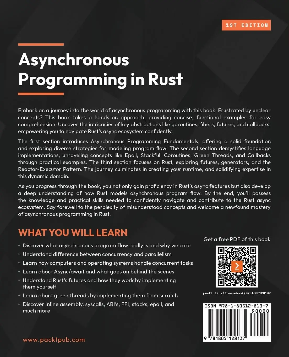 Rückseite: 9781805128137 | Asynchronous Programming in Rust | Carl Fredrik Samson | Taschenbuch