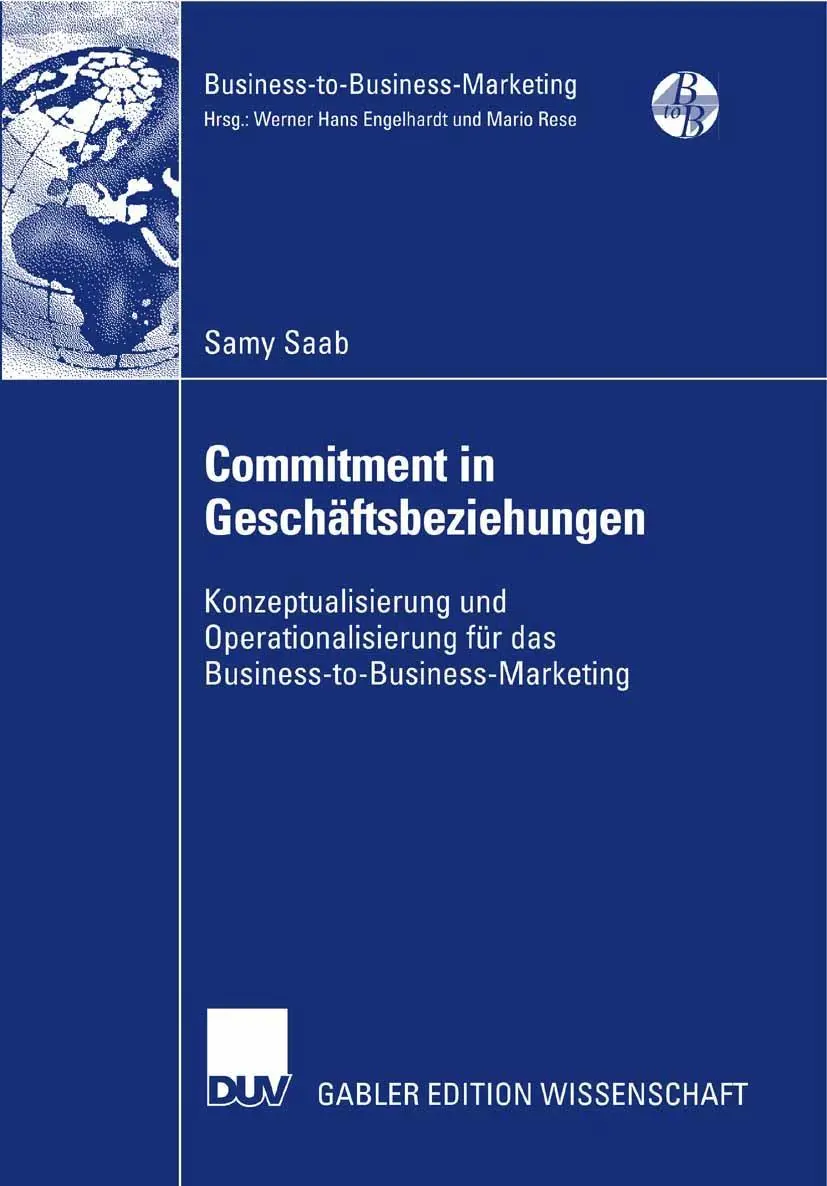 Cover: 9783835008137 | Commitment in Geschäftsbeziehungen | Samy Saab | Taschenbuch | xvii