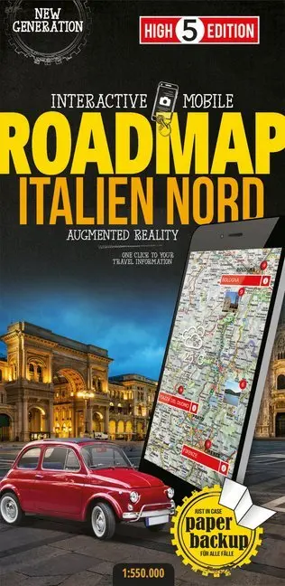 Cover: 9783906908137 | High 5 Edition Interactive Mobile ROADMAP Italien Nord | (Land-)Karte