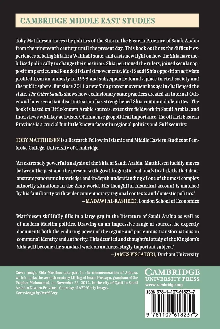Rückseite: 9781107618237 | The Other Saudis | Toby Matthiesen | Taschenbuch | Englisch | 2015