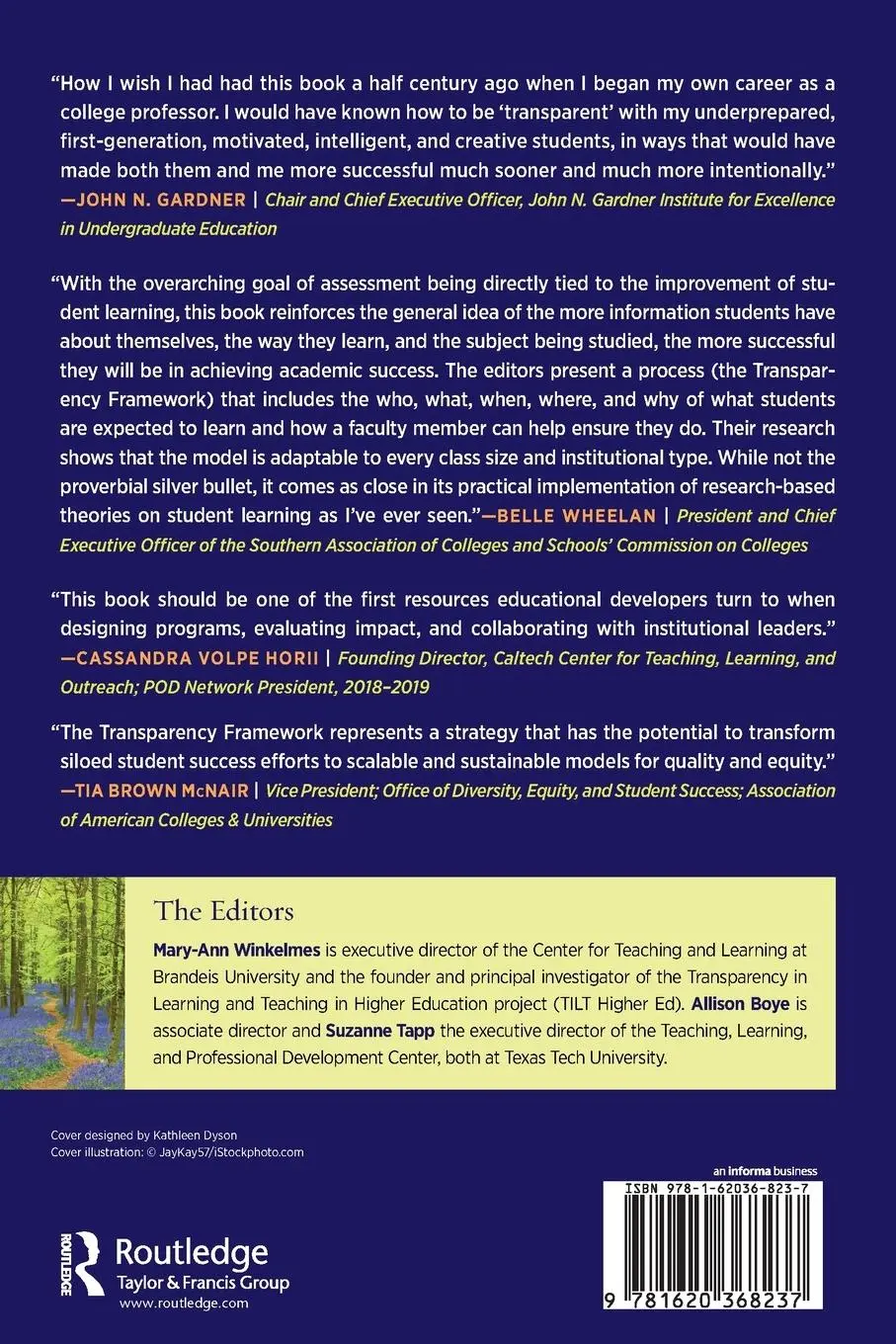 Rückseite: 9781620368237 | Transparent Design in Higher Education Teaching and Leadership | Buch