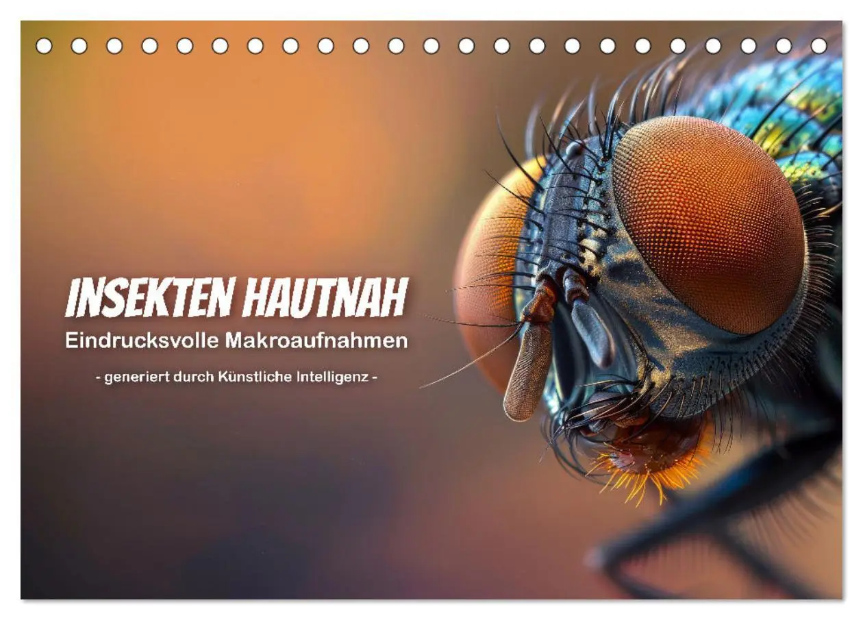 Cover: 9783457438237 | Insekten hautnah (Tischkalender 2026 DIN A5 quer), CALVENDO...