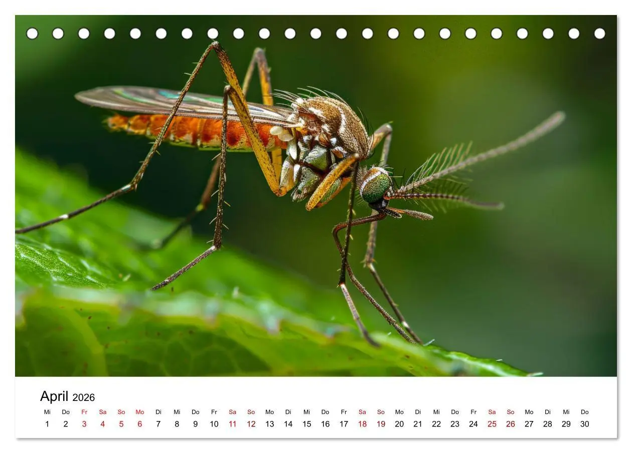 Bild: 9783457438237 | Insekten hautnah (Tischkalender 2026 DIN A5 quer), CALVENDO...