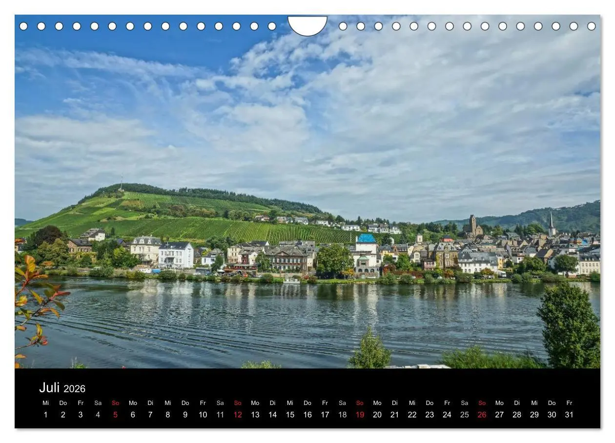 Bild: 9783516078237 | Schöne Mosel (Wandkalender 2026 DIN A4 quer), CALVENDO Monatskalender