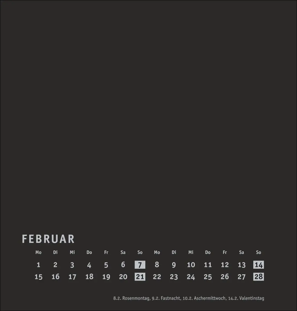 Bild: 9783756418237 | Premium-Bastelkalender schwarz mittel 2027 | Heye | Kalender | 14 S.