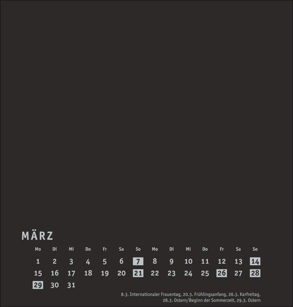 Bild: 9783756418237 | Premium-Bastelkalender schwarz mittel 2027 | Heye | Kalender | 14 S.