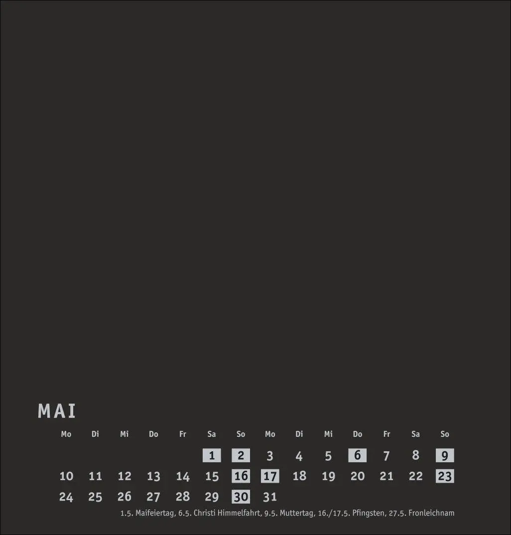 Bild: 9783756418237 | Premium-Bastelkalender schwarz mittel 2027 | Heye | Kalender | 14 S.