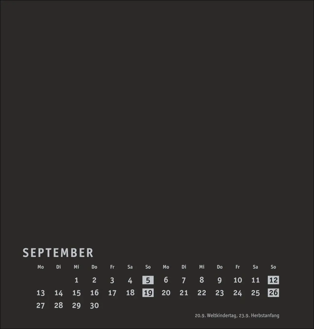 Bild: 9783756418237 | Premium-Bastelkalender schwarz mittel 2027 | Heye | Kalender | 14 S.