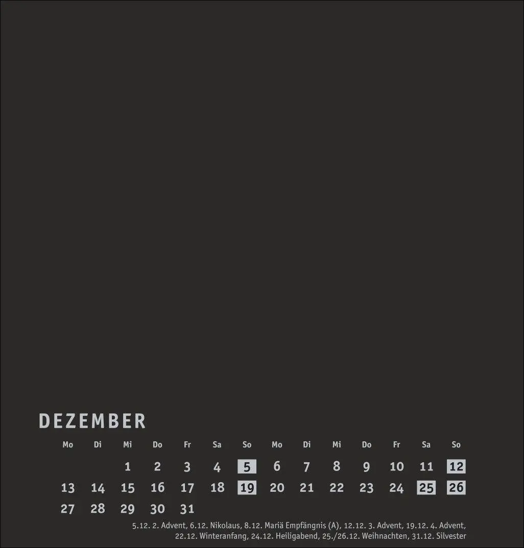 Bild: 9783756418237 | Premium-Bastelkalender schwarz mittel 2027 | Heye | Kalender | 14 S.