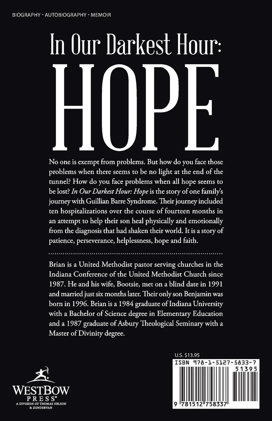 Rückseite: 9781512758337 | In Our Darkest Hour | Hope: Our Journey with Guillain-Barré Syndrome