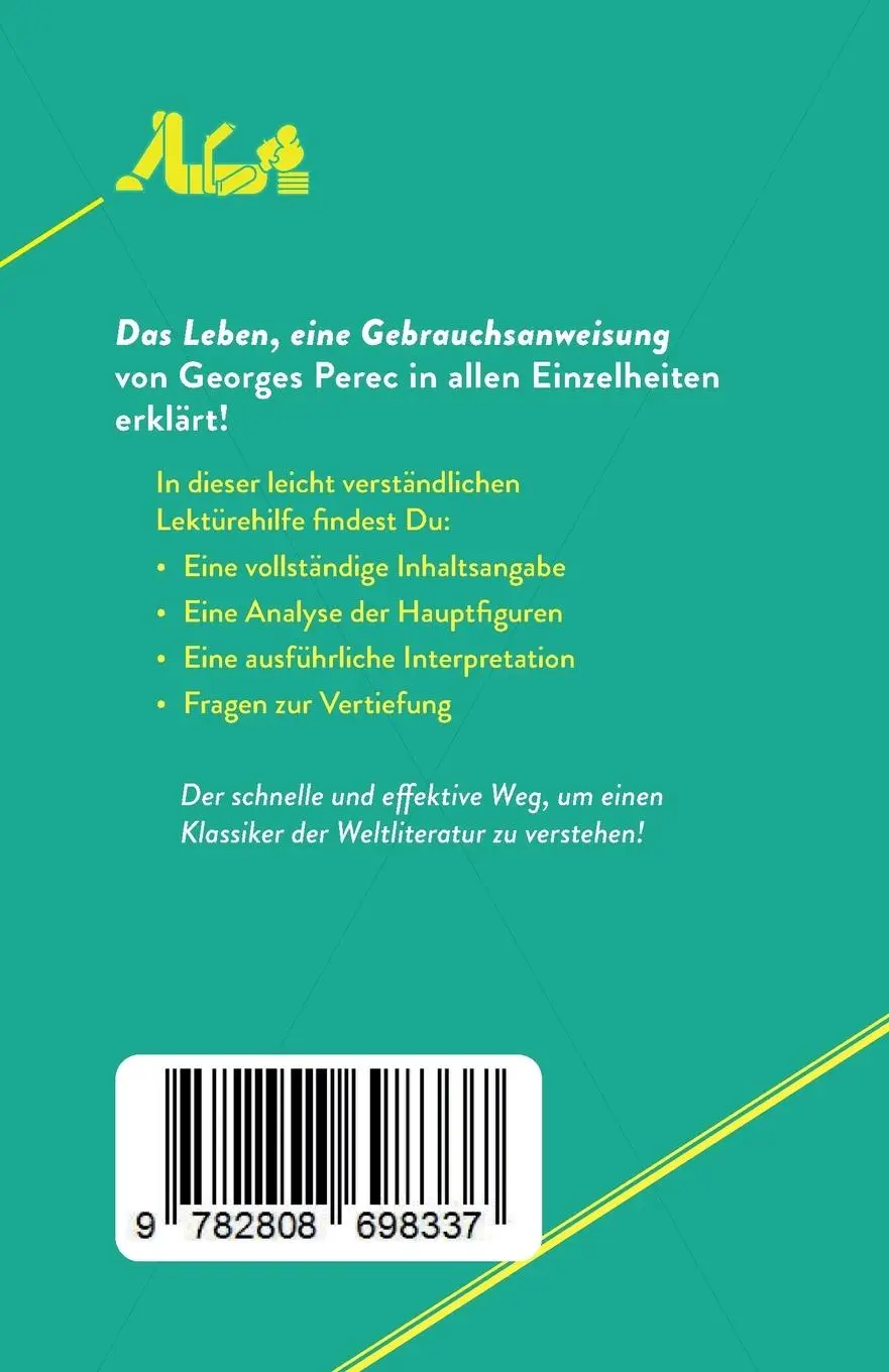 Rückseite: 9782808698337 | Das Leben, eine Gebrauchsanweisung | von Georges Perec | Farges | Buch