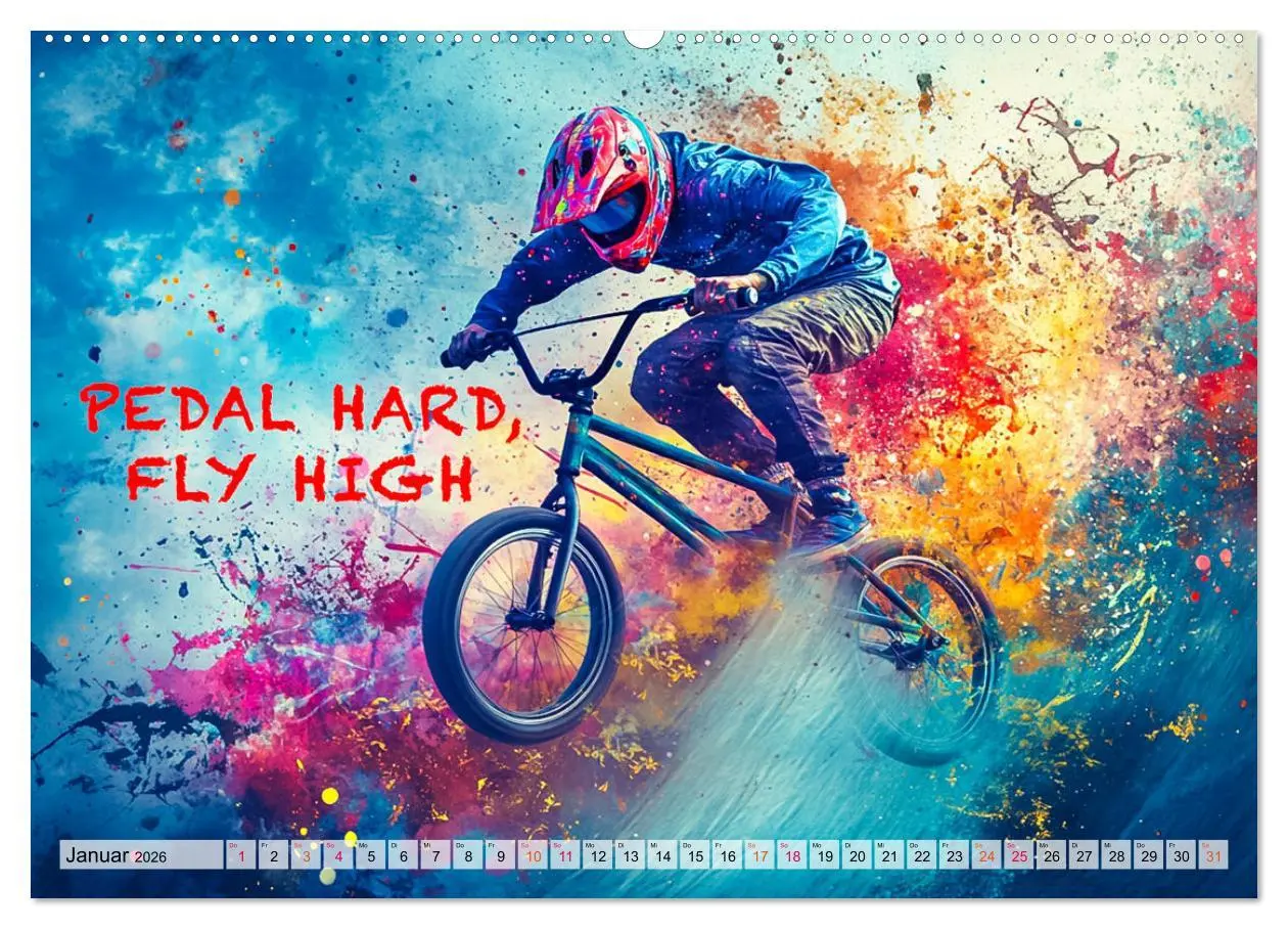 Bild: 9783457358337 | BMX - Coole Slogans (hochwertiger Premium Wandkalender 2026 DIN A2...
