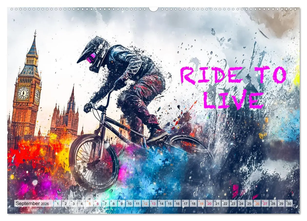 Bild: 9783457358337 | BMX - Coole Slogans (hochwertiger Premium Wandkalender 2026 DIN A2...