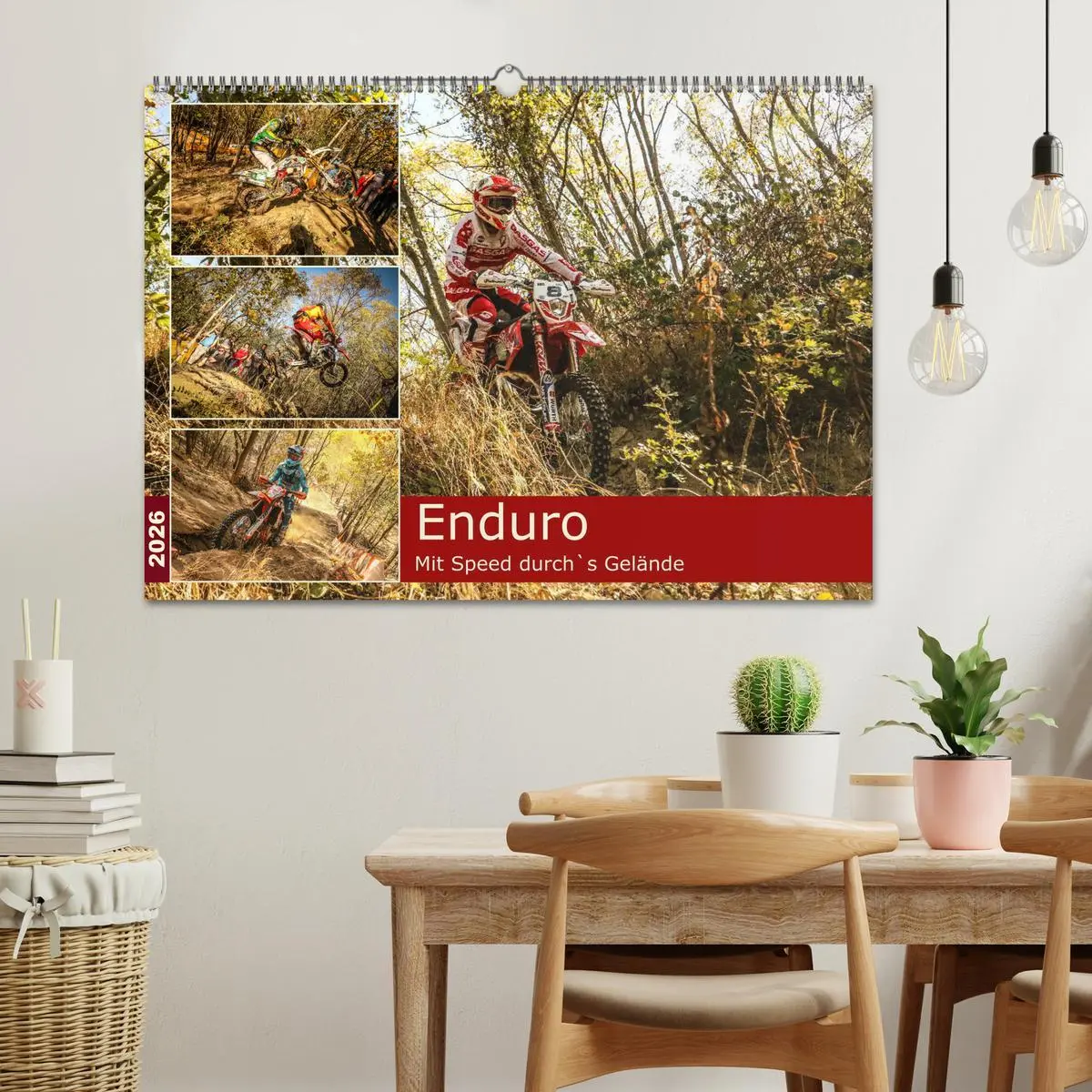 Bild: 9783457668337 | Enduro Mit Speed durch`s Gelände (Wandkalender 2026 DIN A2 quer),...