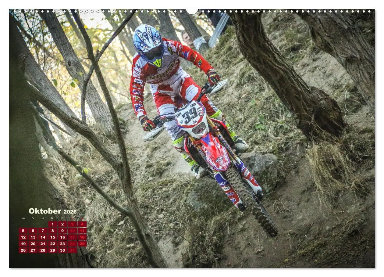 Bild: 9783457668337 | Enduro Mit Speed durch`s Gelände (Wandkalender 2026 DIN A2 quer),...