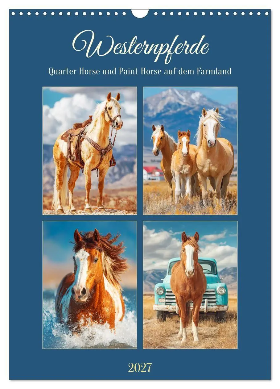 Cover: 9783516758337 | Westernpferde. Quarter Horse und Paint Horse auf dem Farmland...