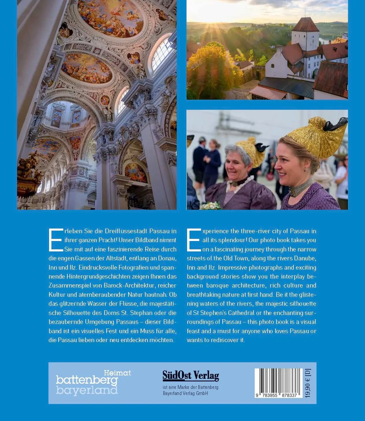 Rückseite: 9783955878337 | Dreiflüssestadt Passau | deutsch-englisch | Bahnmüller (u. a.) | Buch