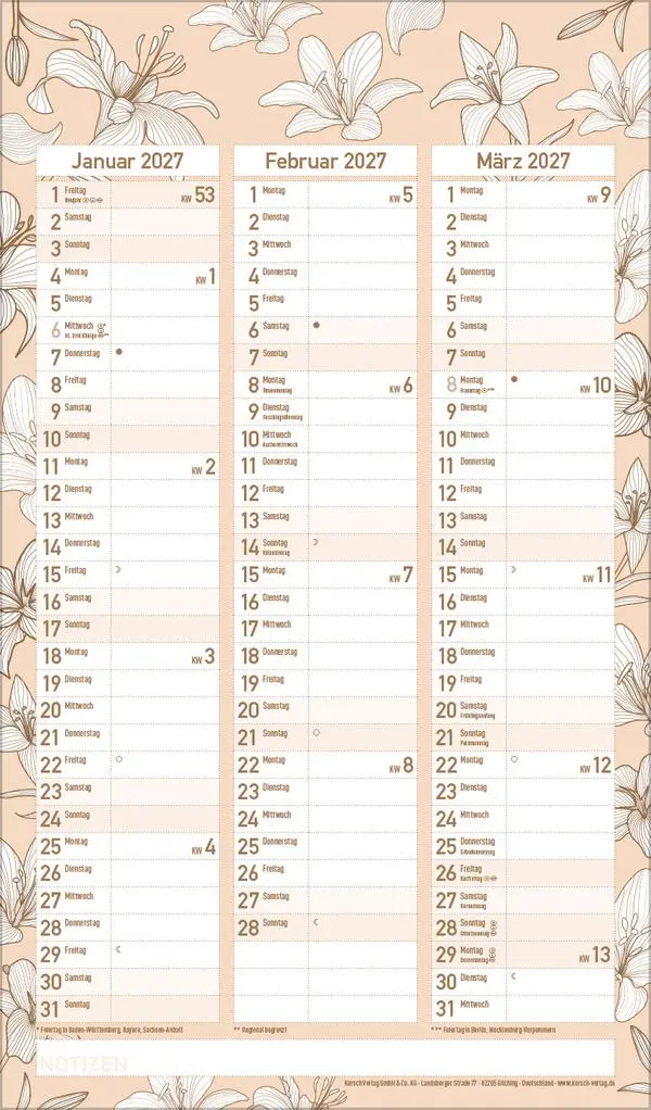 Bild: 9783731888437 | Premium Familienplaner Pläne schmieden 2026 | Verlag Korsch | Kalender