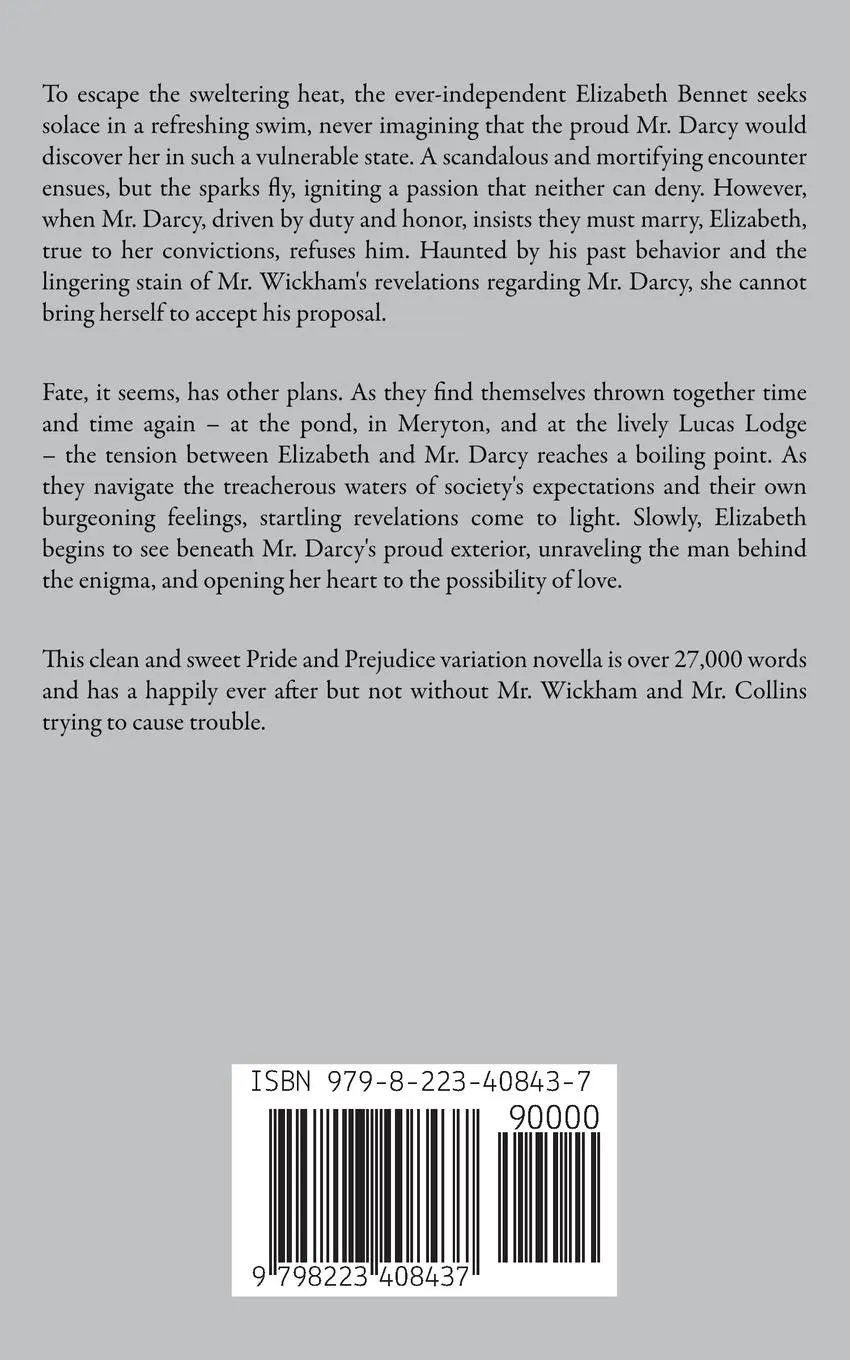 Rückseite: 9798223408437 | Caught Swimming by Mr. Darcy | A Pride and Prejudice Variation | Adell