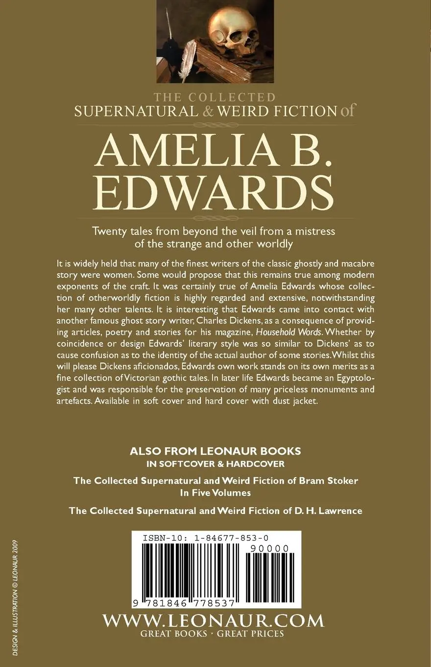 Rückseite: 9781846778537 | The Collected Supernatural and Weird Fiction of Amelia B. Edwards
