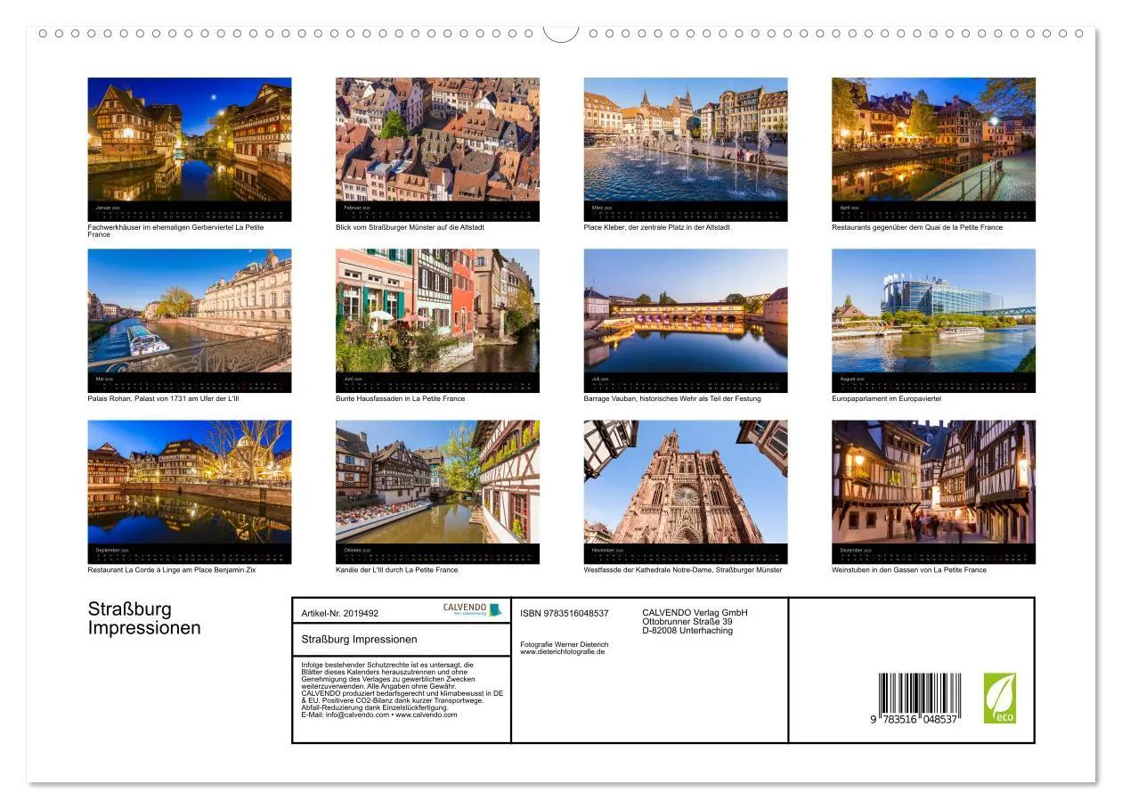 Bild: 9783516048537 | Straßburg Impressionen (hochwertiger Premium Wandkalender 2026 DIN...