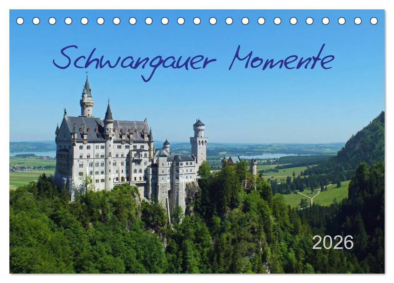 Cover: 9783516118537 | Schwangauer Momente (Tischkalender 2026 DIN A5 quer), CALVENDO...
