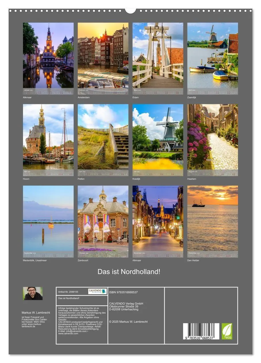 Bild: 9783516668537 | Das ist Nordholland! (hochwertiger Premium Wandkalender 2026 DIN A2...