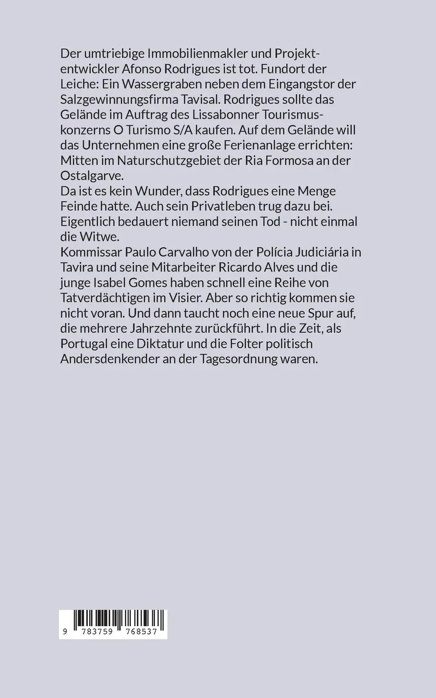 Rückseite: 9783759768537 | Portugiesische Nelken | Ein Fall für Paulo Carvalho | Tretbar-Endres