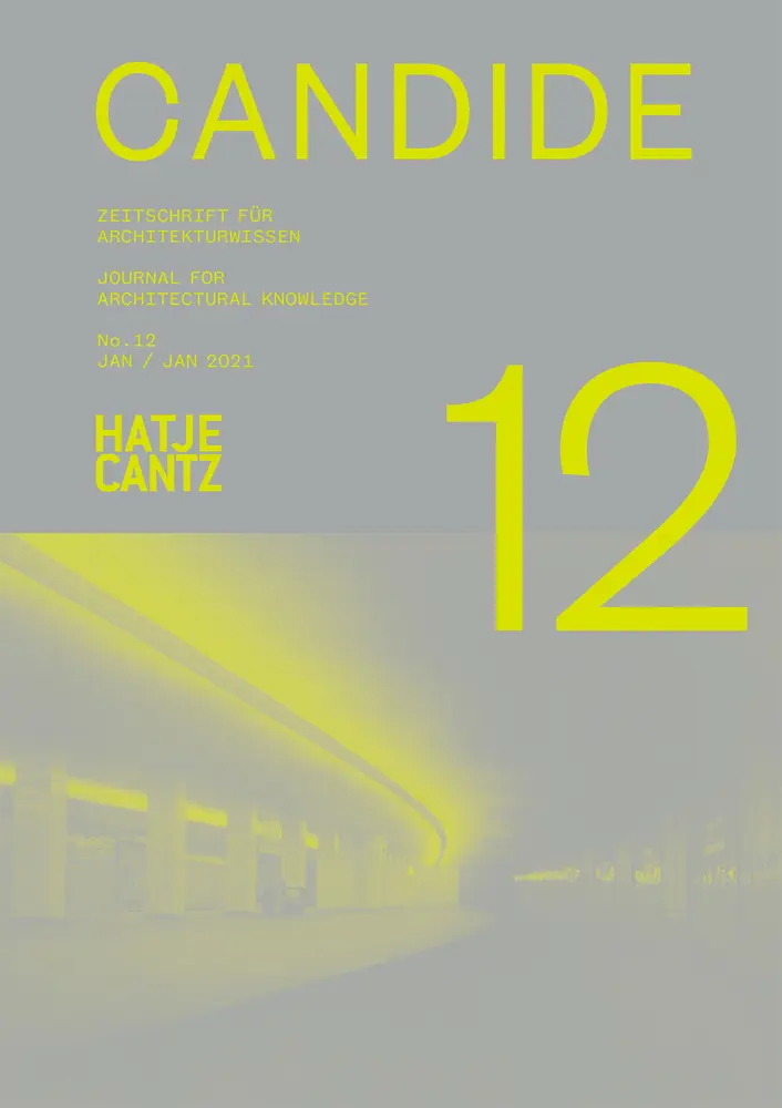 Cover: 9783775748537 | Candide. Journal for Architectural Knowledge | No. 12 | Sowa (u. a.)