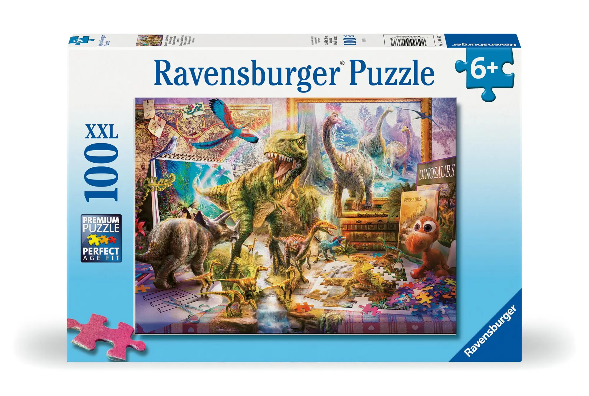 Cover: 4005555008637 | Kinderpuzzle 100 XXL Teile - Dinos im Kinderzimmer | Spiel | 12000863
