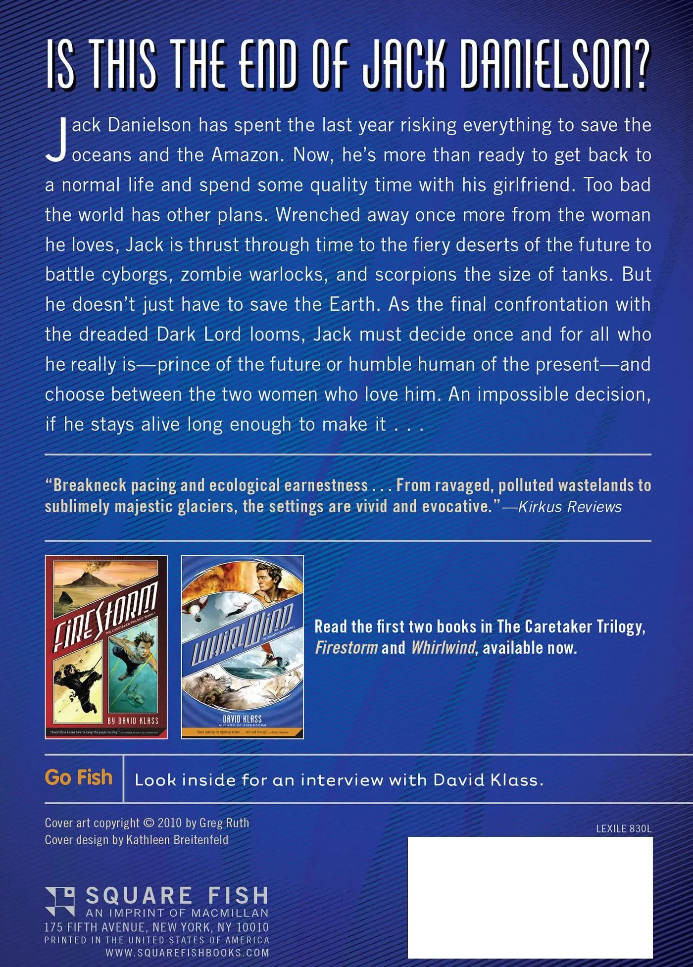 Rückseite: 9780312608637 | TIMELOCK | David Klass | Taschenbuch | Kartoniert / Broschiert | 2010