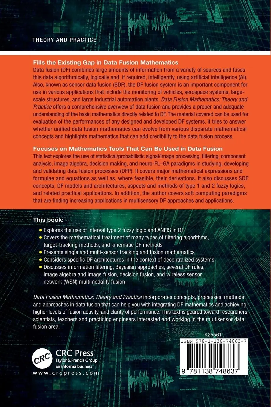Rückseite: 9781138748637 | Data Fusion Mathematics | Theory and Practice | Jitendra R. Raol