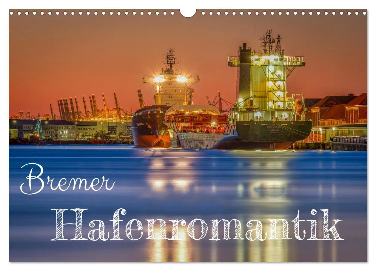 Cover: 9783457638637 | Bremer Hafenromantik (Wandkalender 2026 DIN A3 quer), CALVENDO...