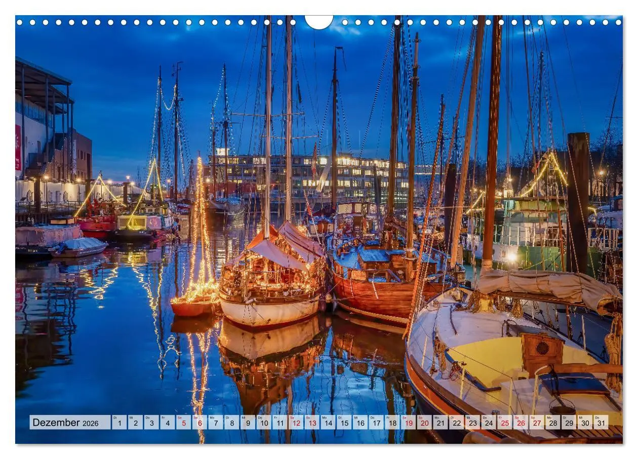 Bild: 9783457638637 | Bremer Hafenromantik (Wandkalender 2026 DIN A3 quer), CALVENDO...