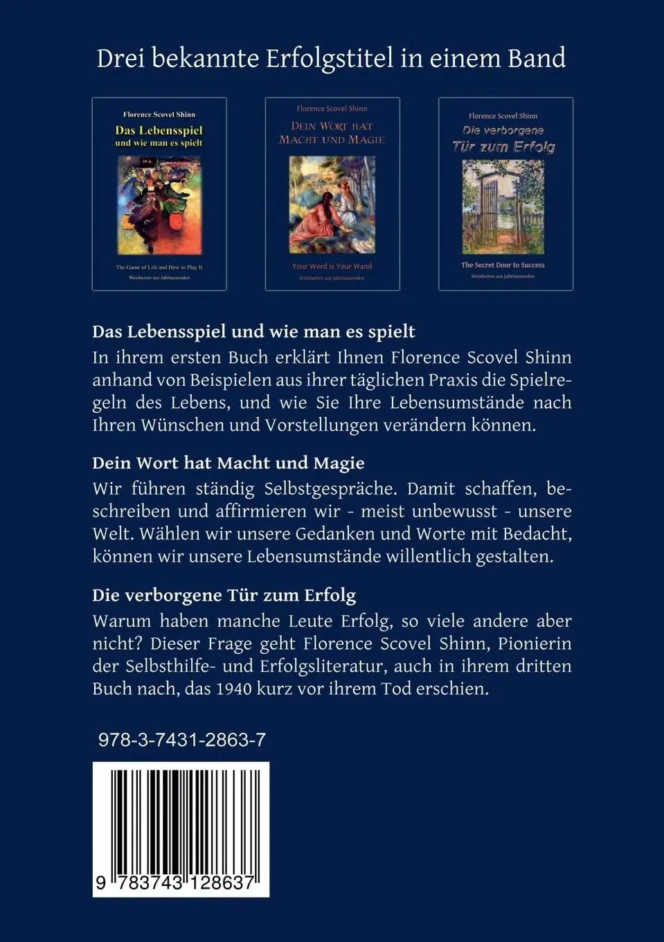 Rückseite: 9783743128637 | Gestalte die Welt mit Deinem Wort | Sammelband (3 in 1) | Shinn | Buch