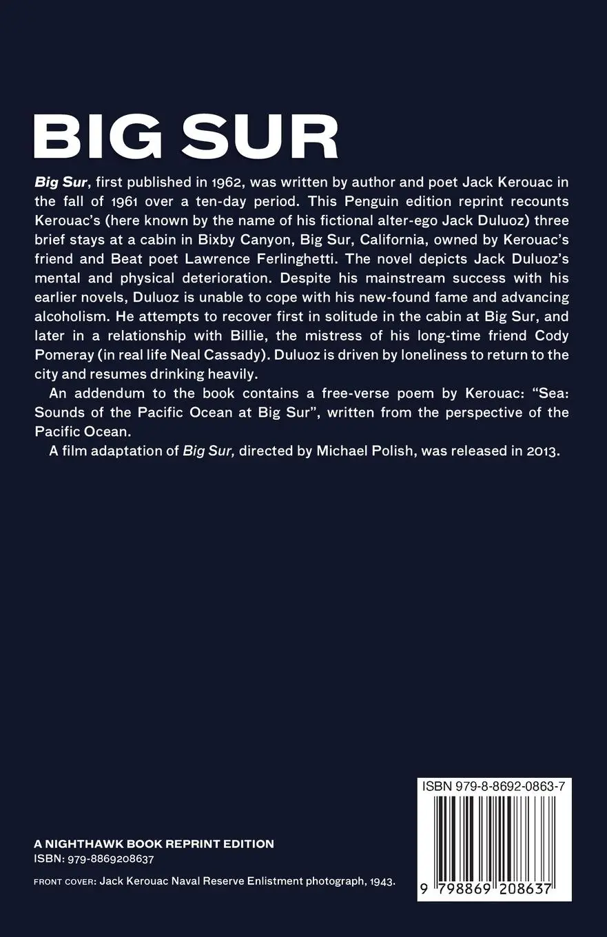 Rückseite: 9798869208637 | Big Sur | Jack Kerouac | Taschenbuch | Englisch | 2024