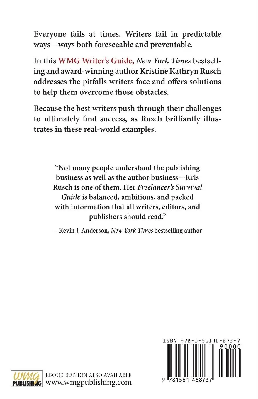 Rückseite: 9781561468737 | How Writers Fail | A WMG Writer's Guide | Kristine Kathryn Rusch
