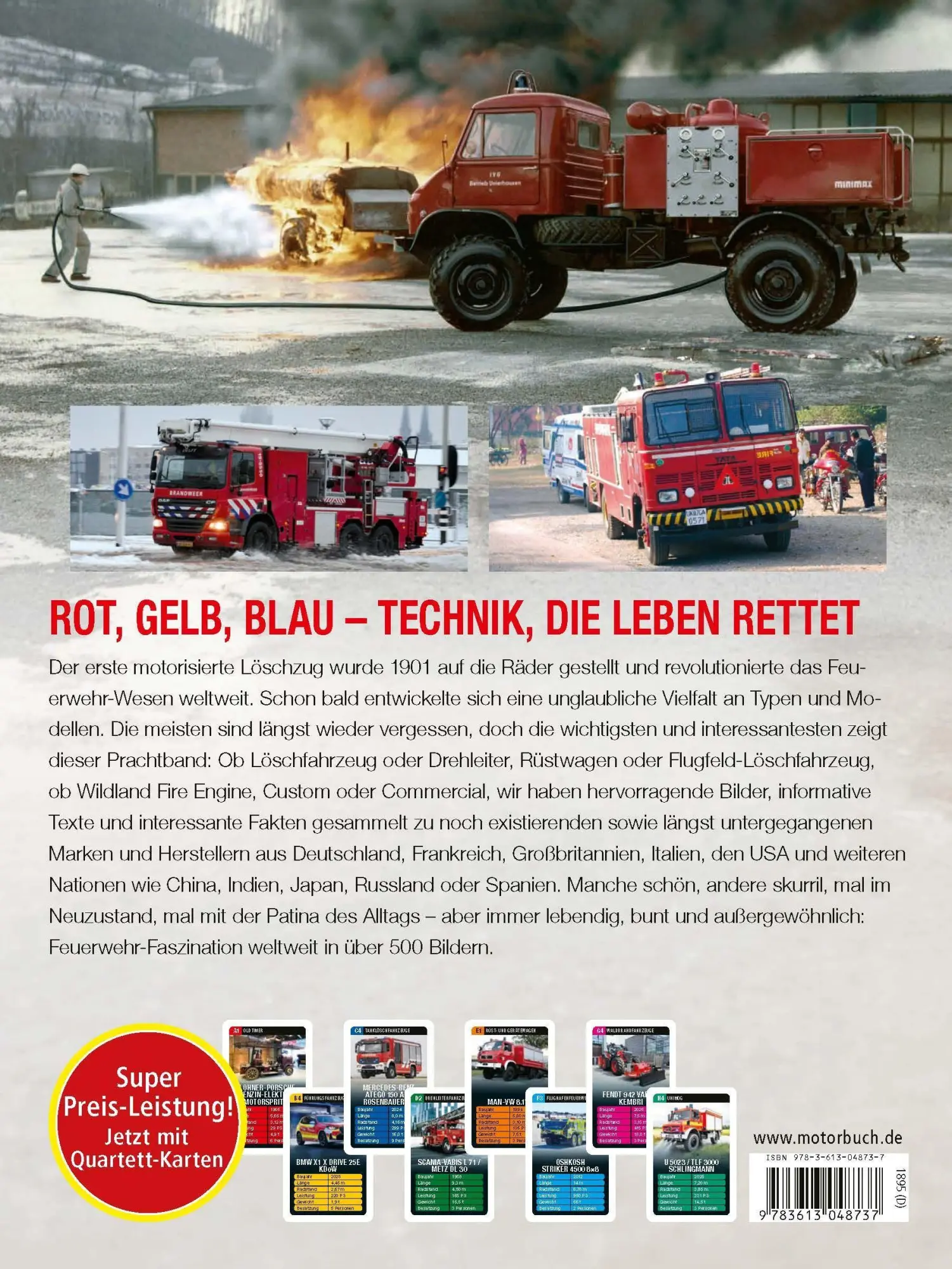 Rückseite: 9783613048737 | Feuerwehren - Einsatzfahrzeuge aus aller Welt | Joachim M. Köstnick