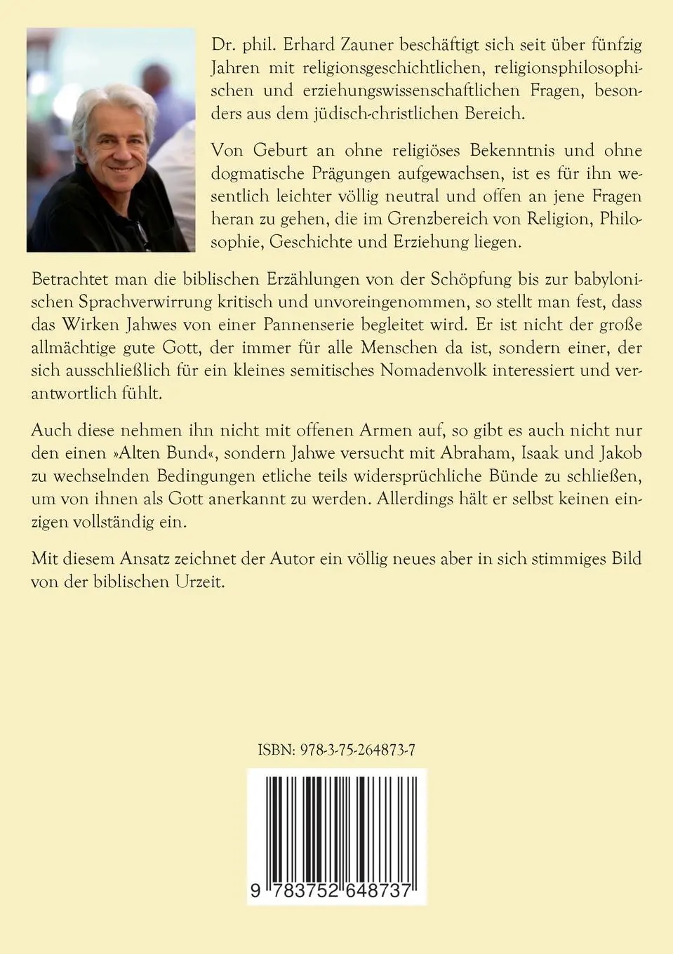 Rückseite: 9783752648737 | Jahwes Pannenserie von der Schöpfung bis zur Sintflut und Jahwes...