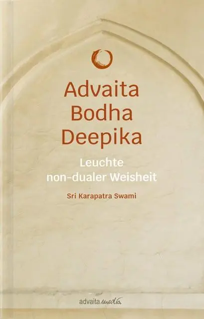 Cover: 9783936718737 | Advaita Bodha Deepika | Leuchte non-dualer Weisheit | Swami | Buch