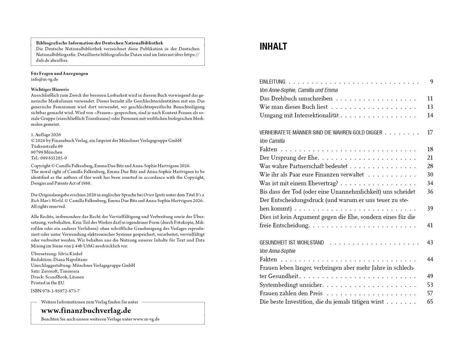 Bild: 9783959728737 | It's a Rich Man's World | Camilla Falkenberg (u. a.) | Taschenbuch