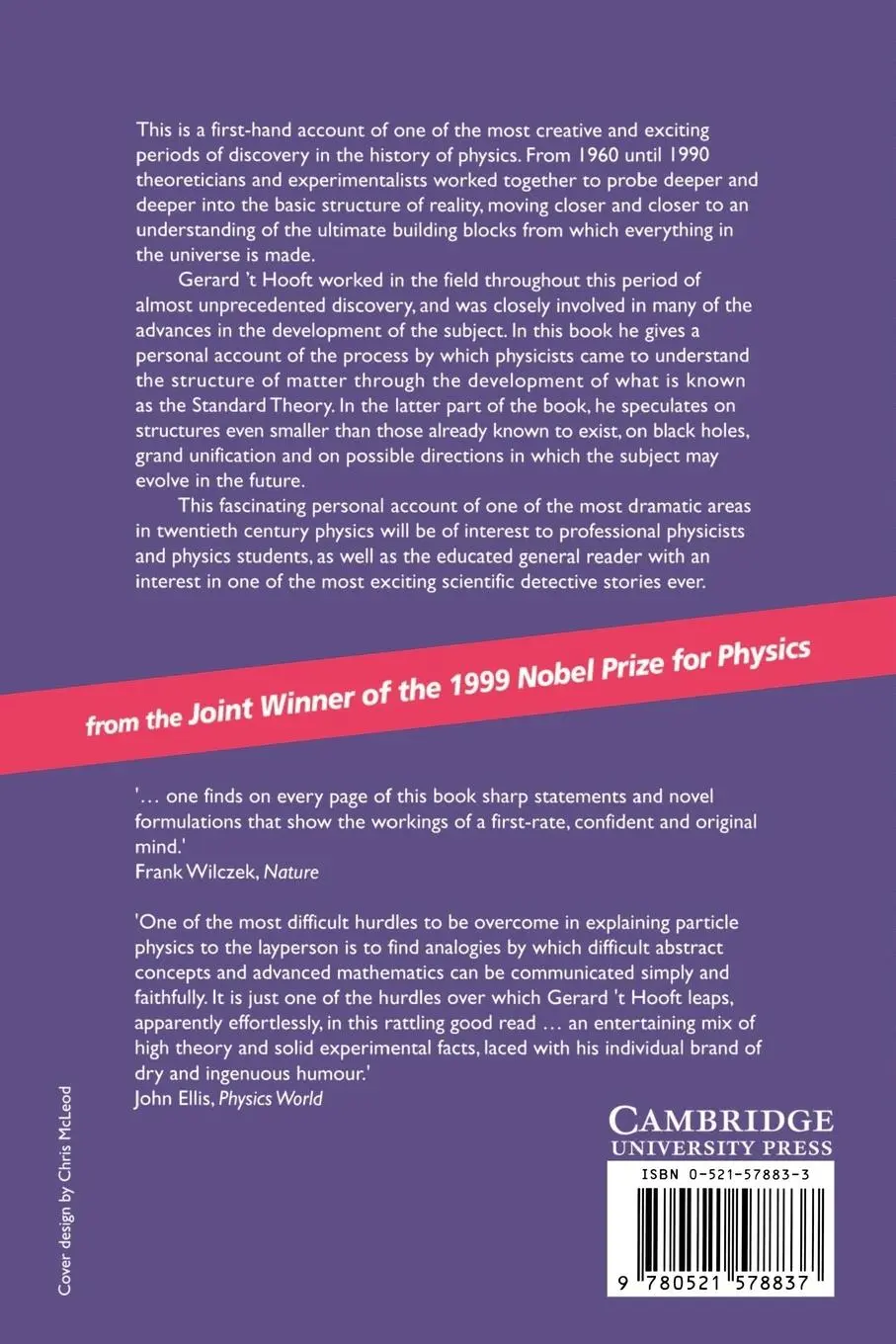 Rückseite: 9780521578837 | In Search of the Ultimate Building Blocks | Gerard 'T Hooft (u. a.)
