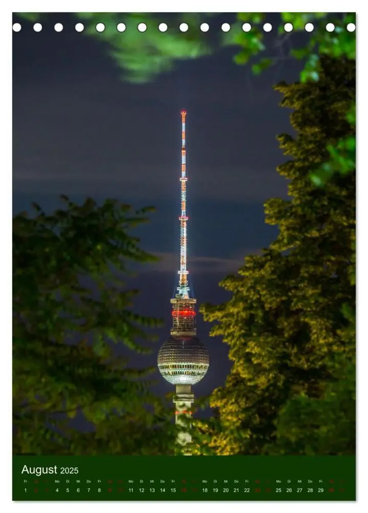 Bild: 9783435908837 | Berliner Fernsehturm - Magische Momente (Tischkalender 2025 DIN A5...