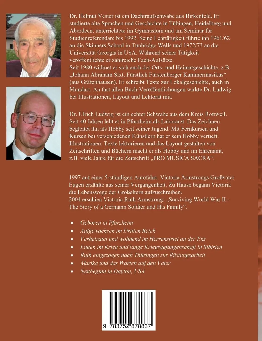 Rückseite: 9783752878837 | Den Zweiten Weltkrieg überleben | Helmut Vester (u. a.) | Taschenbuch