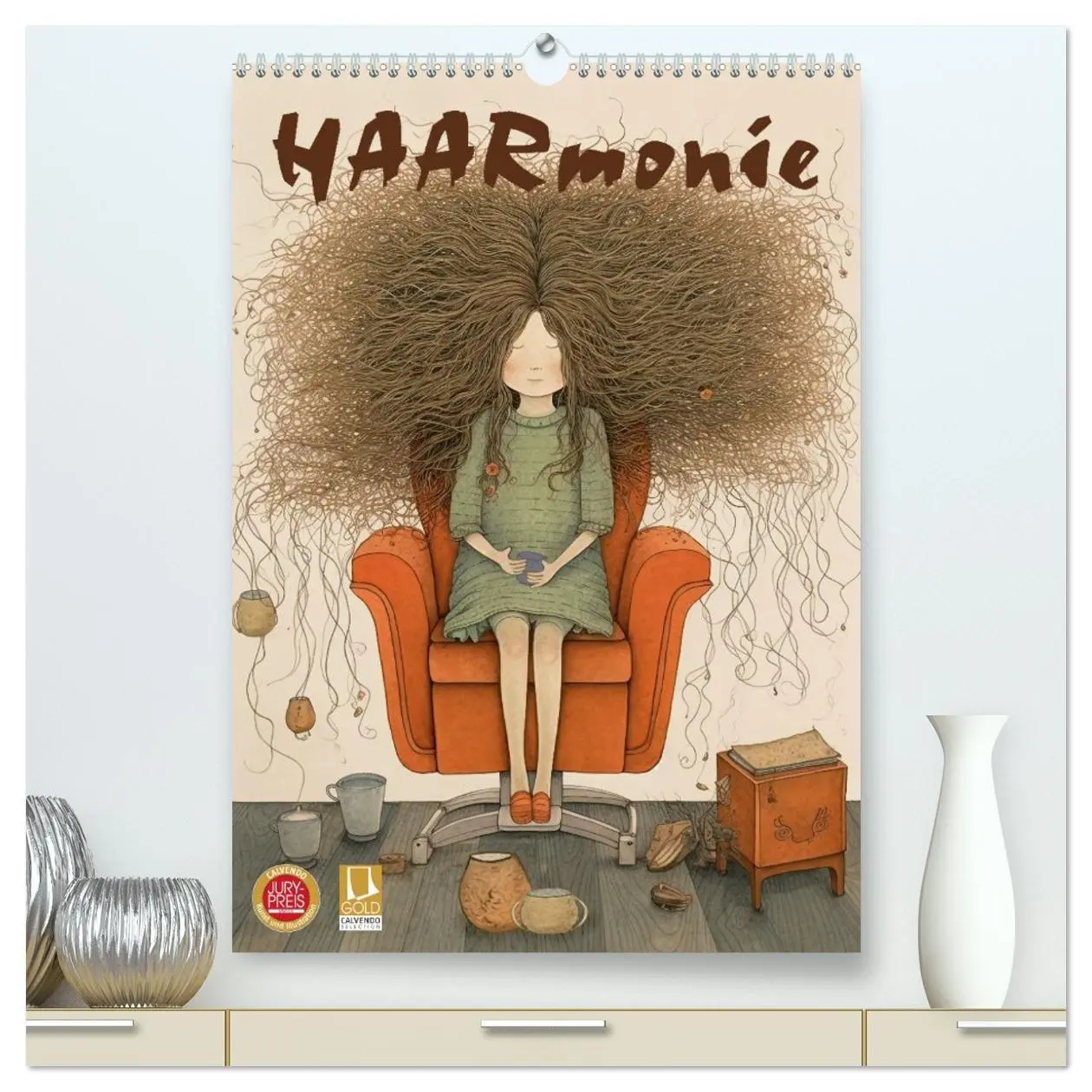 Cover: 9783516318937 | HAARmonie (hochwertiger Premium Wandkalender 2026 DIN A2 hoch),...