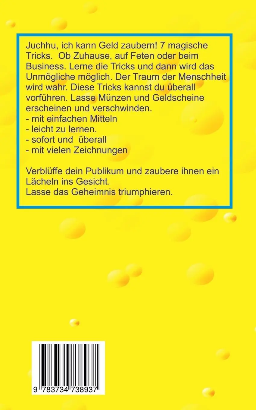 Rückseite: 9783734738937 | Juchhu, ich kann Geld zaubern | Susanne Rennert | Taschenbuch | 36 S.