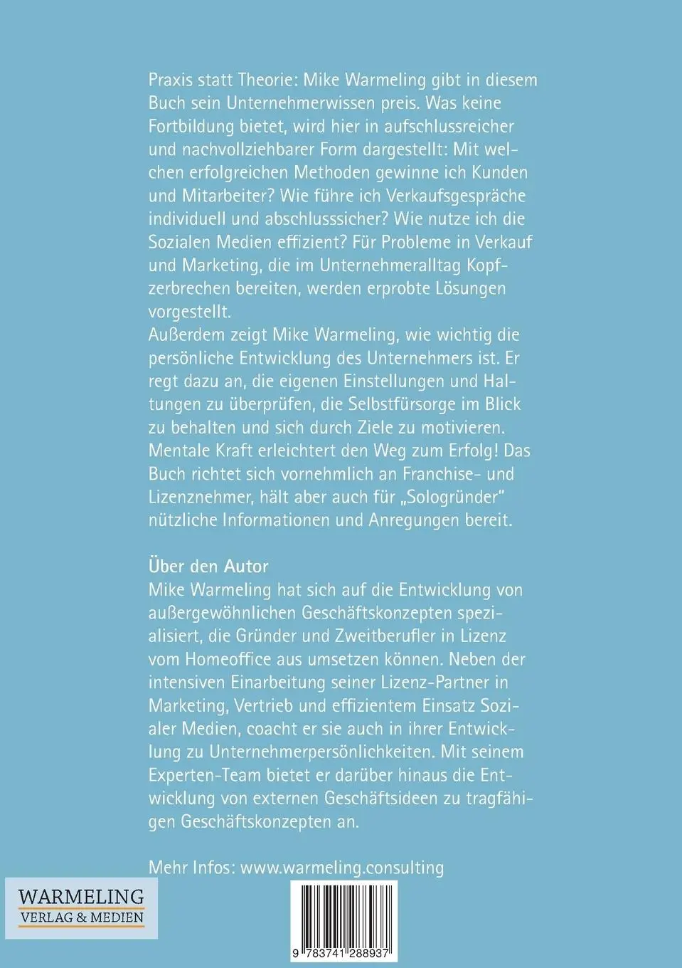 Rückseite: 9783741288937 | Werde ein guter Nachmacher | Mike Warmeling | Taschenbuch | 156 S.