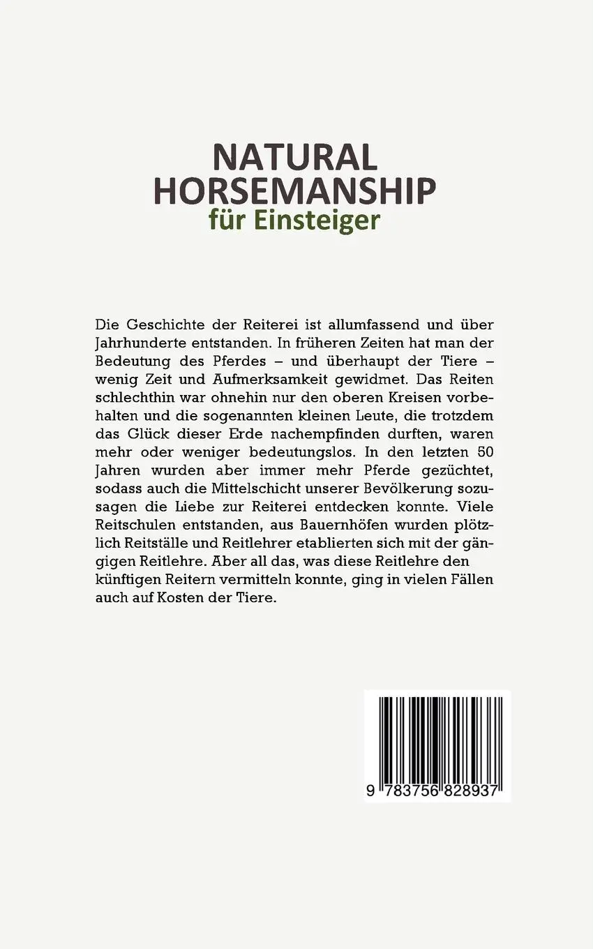 Rückseite: 9783756828937 | Natural Horsemanship für Einsteiger | Moritz Perlau | Taschenbuch